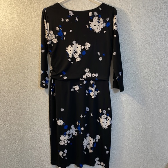 AnnTaylor Small black blue dress - Picture 2 of 3